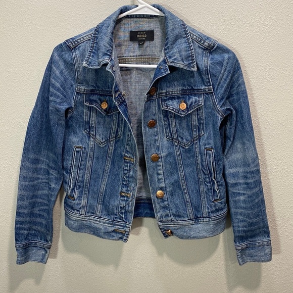 J crew Indigo classic denim jacket - Picture 1 of 8